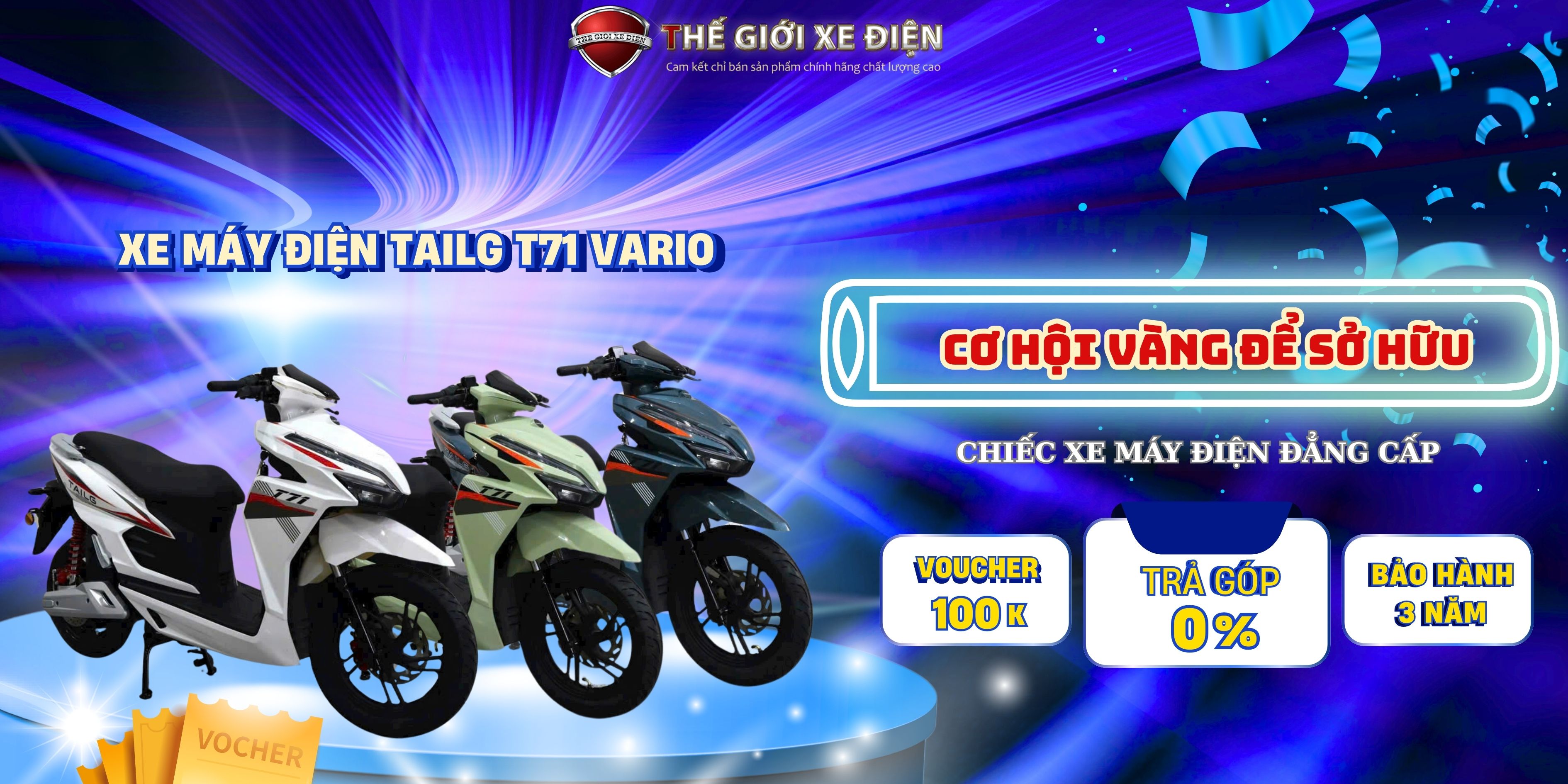 Xe máy điện Tailg T71 Vario thể thao