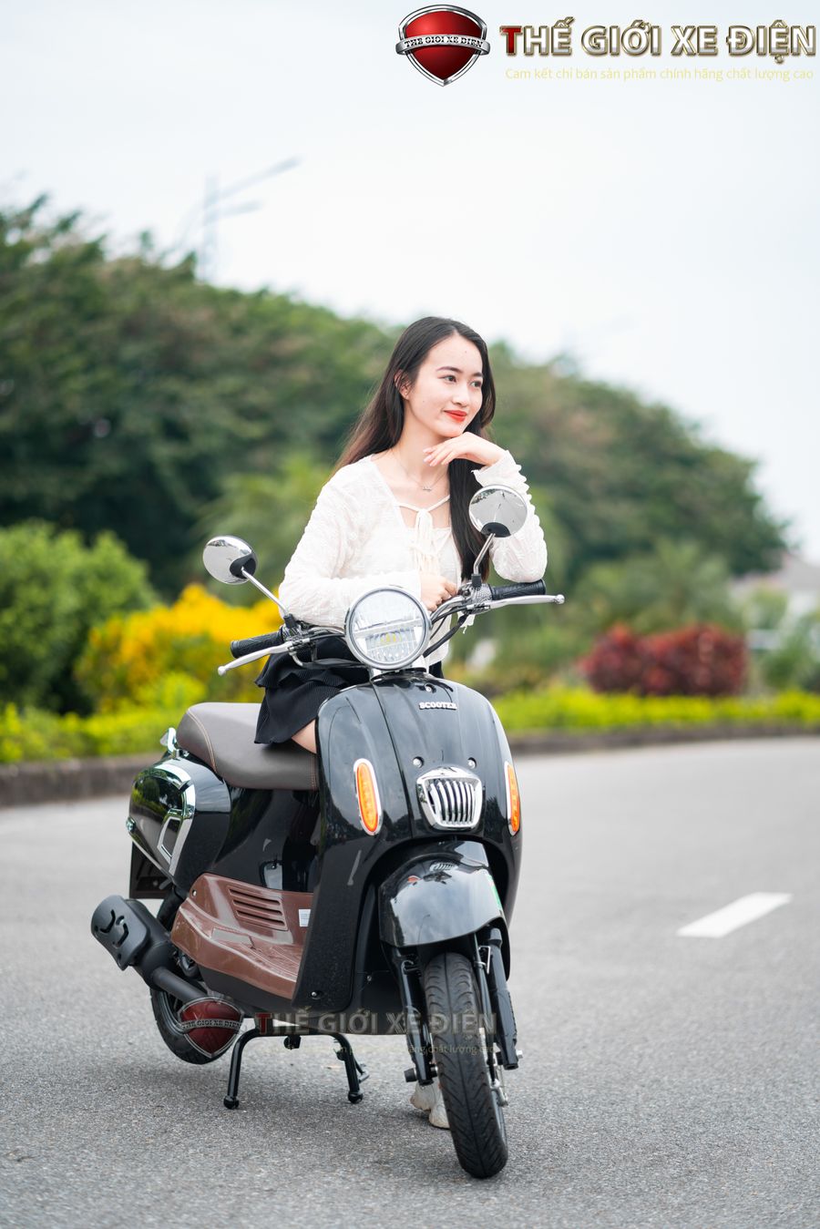 Khả năng di chuyển linh hoạt với xe ga 50cc Crea HSV3 Hyosung Korea