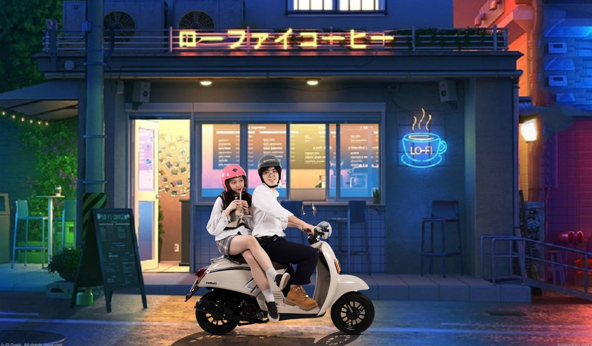 Khả năng di chuyển linh hoạt với xe ga 50cc Crea HSV3 Hyosung Korea