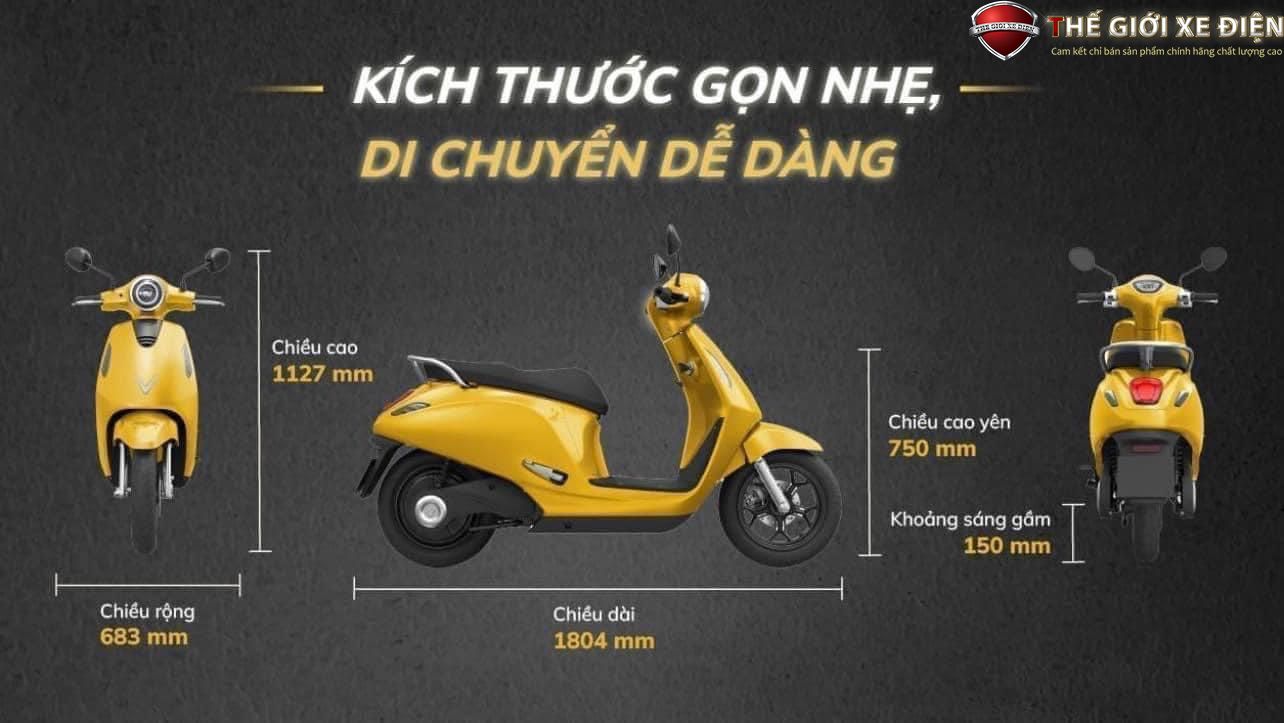 Kích thước gọn nhẹ