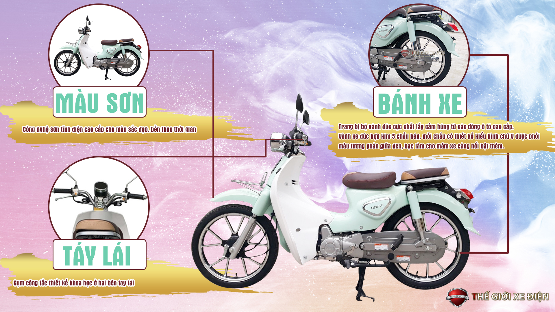 Lợi ích khi chọn xe máy 50cc Cub New Vigor Ally