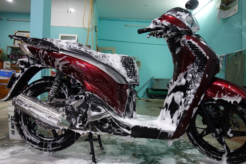 Rửa xe ga 50cc