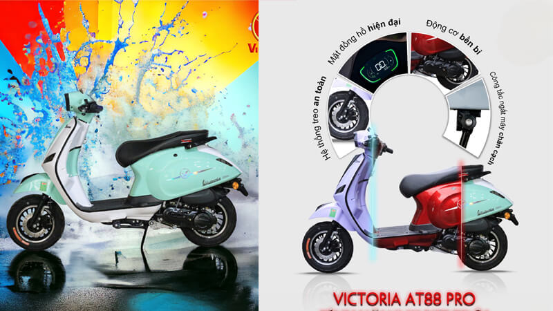 Đặc điểm của xe ga 50cc AT88 Pro Victoria đời mới