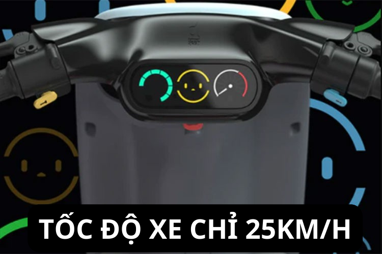 tốc độ xe điện chỉ có 25km/h