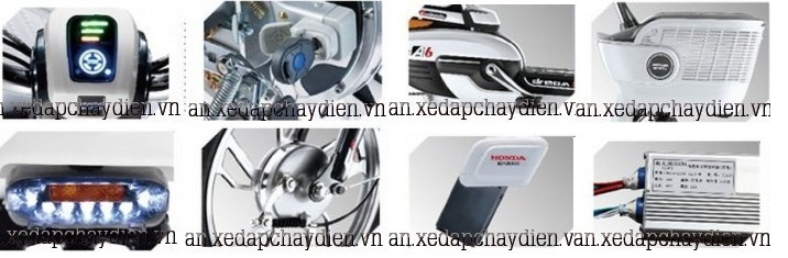 chi tiết xe đạp điện Honda A6 chi tiết xe đạp điện Honda A6