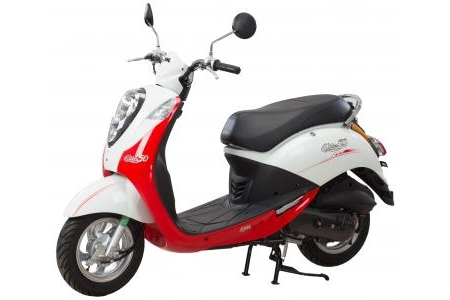 Xe Ga 50cc Elite SYM Trắng Đỏ/Trắng Xanh